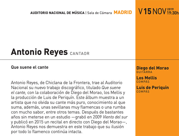 Antonio Reyes - Auditorio Nacional