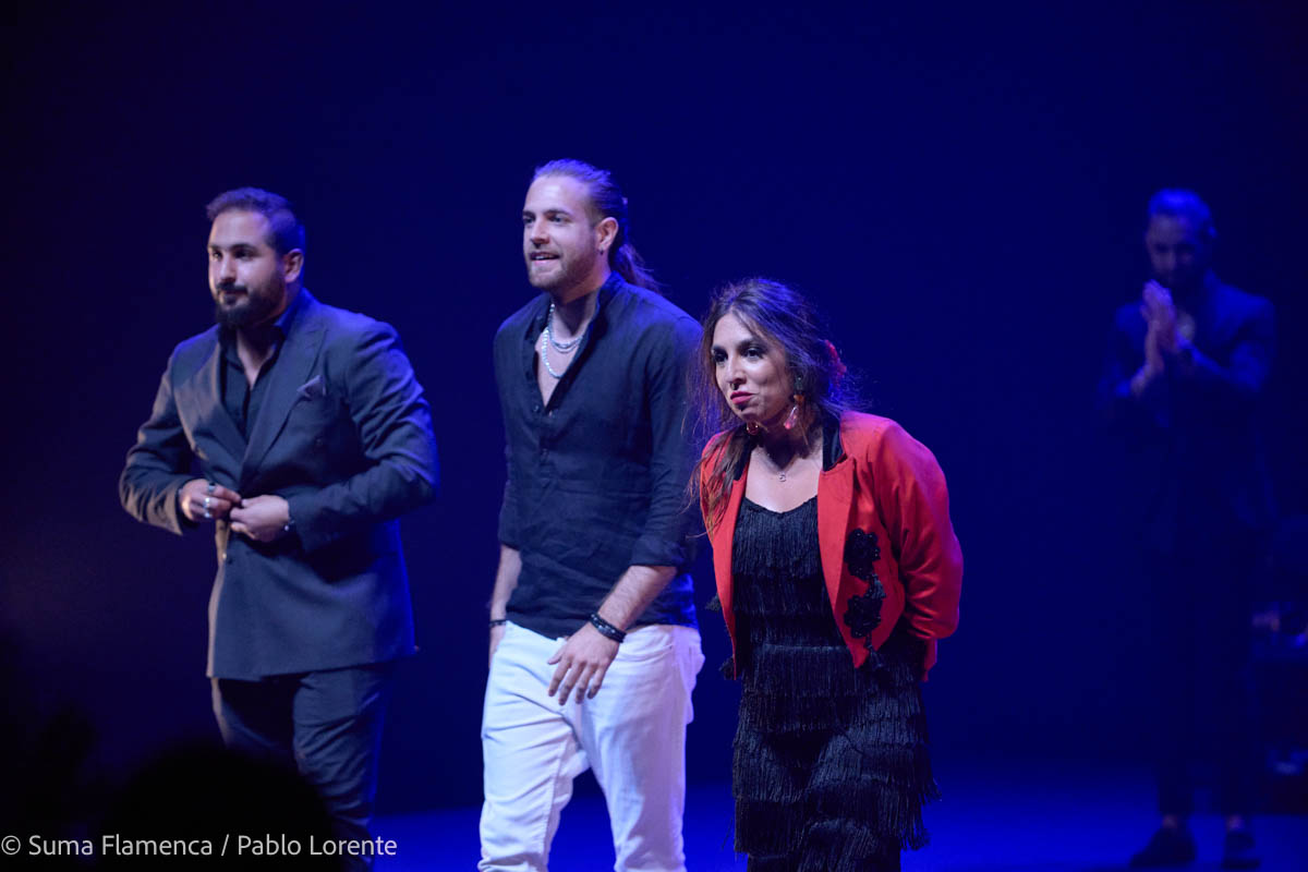 Andrés Barrios, Rafael del Calli, Nazaret Reyes en Suma Flamenca Joven