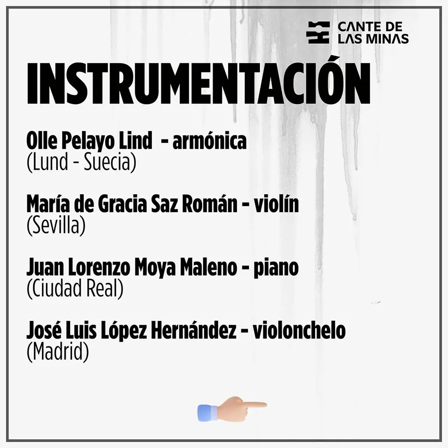 Semifinales Cante de las Minas - Instrumentación